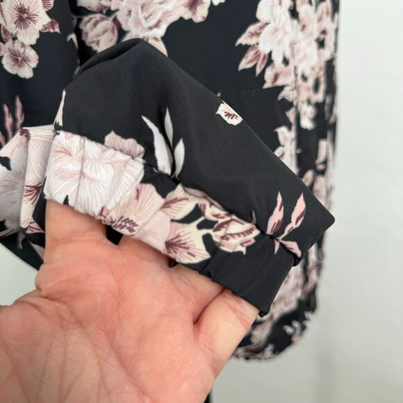 Volcom Floral Windbreaker Jacket Black Lightweight Ski Snowboard Outdoors Size S - Picture 5 of 15